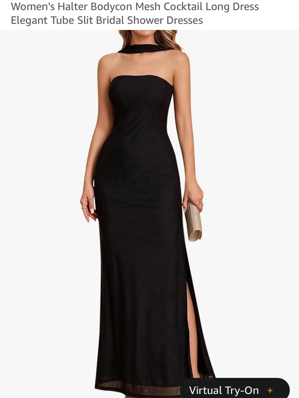 Strapless One-Shoulder Black Dress